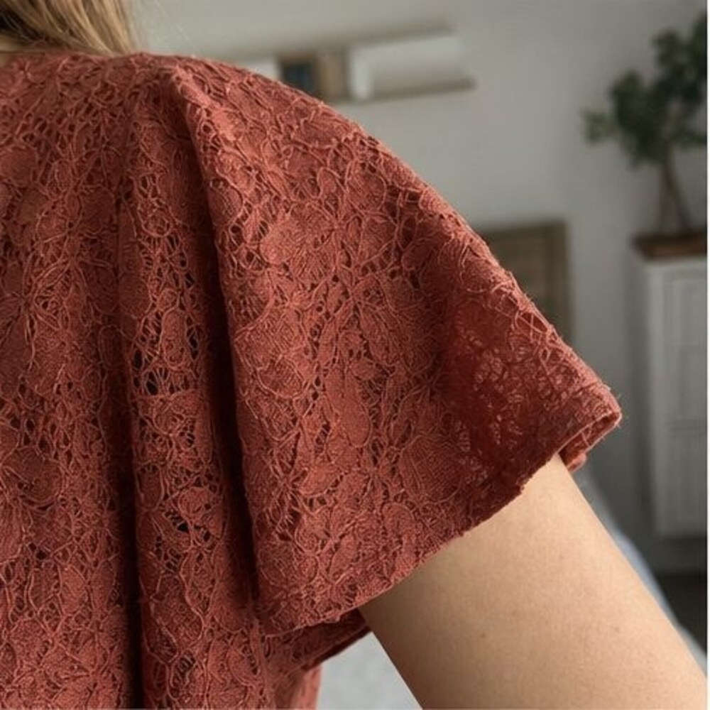 Rust Smocked Top - Picture 5 of 6
